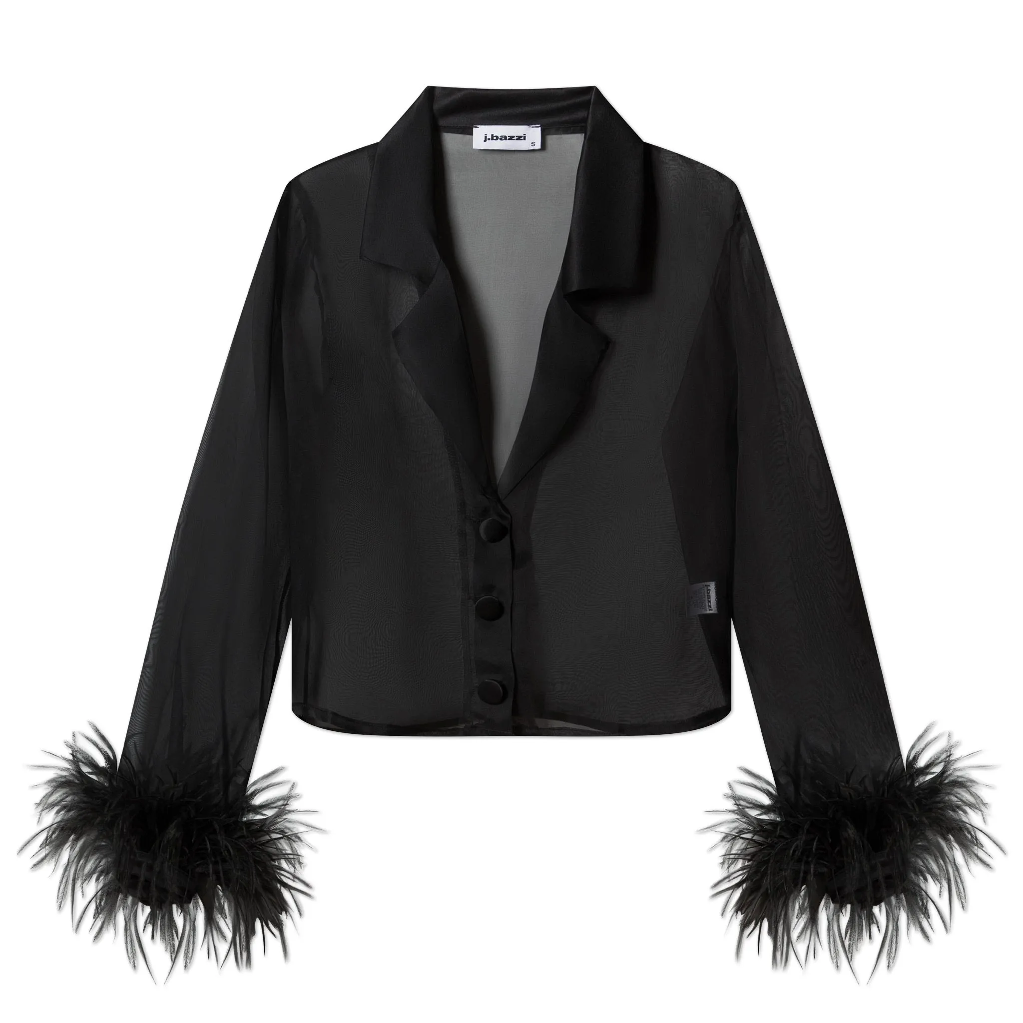 ORGANZA BLOUSE - ONYX