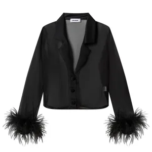 ORGANZA BLOUSE - ONYX