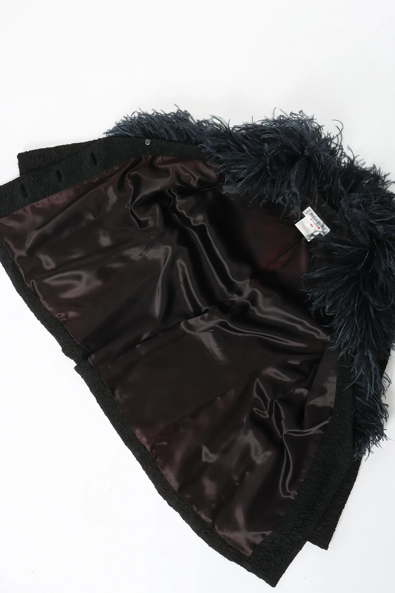 Ostrich Feather Crinkle Coat
