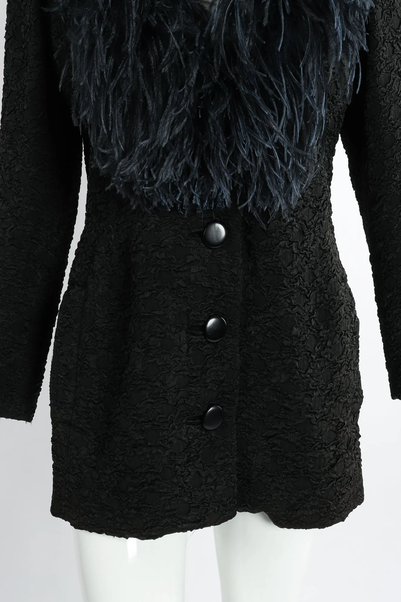 Ostrich Feather Crinkle Coat