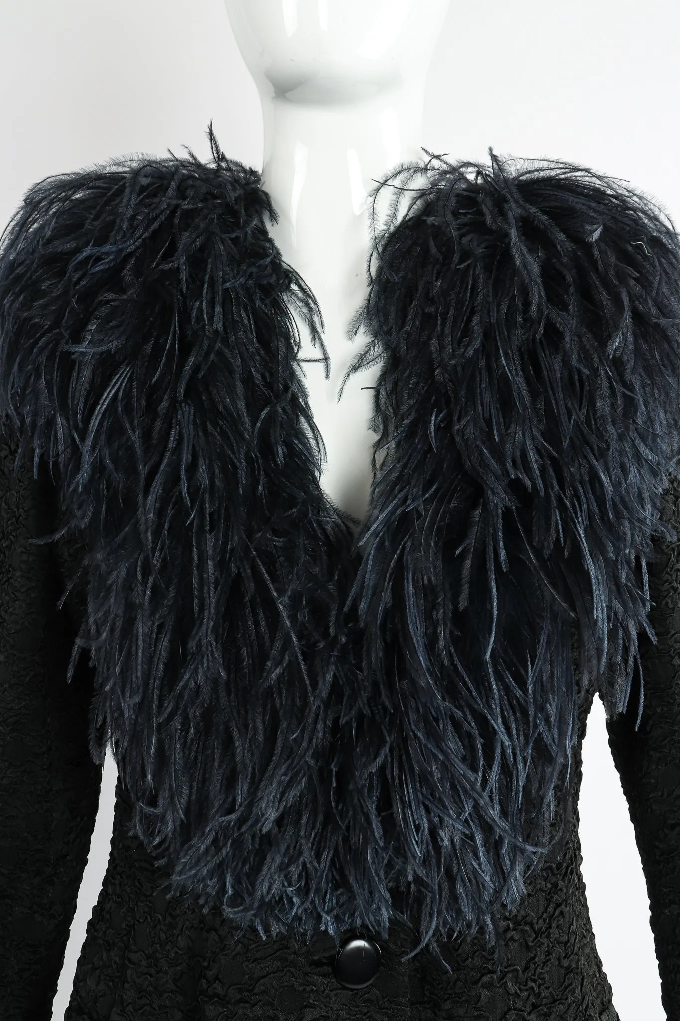 Ostrich Feather Crinkle Coat
