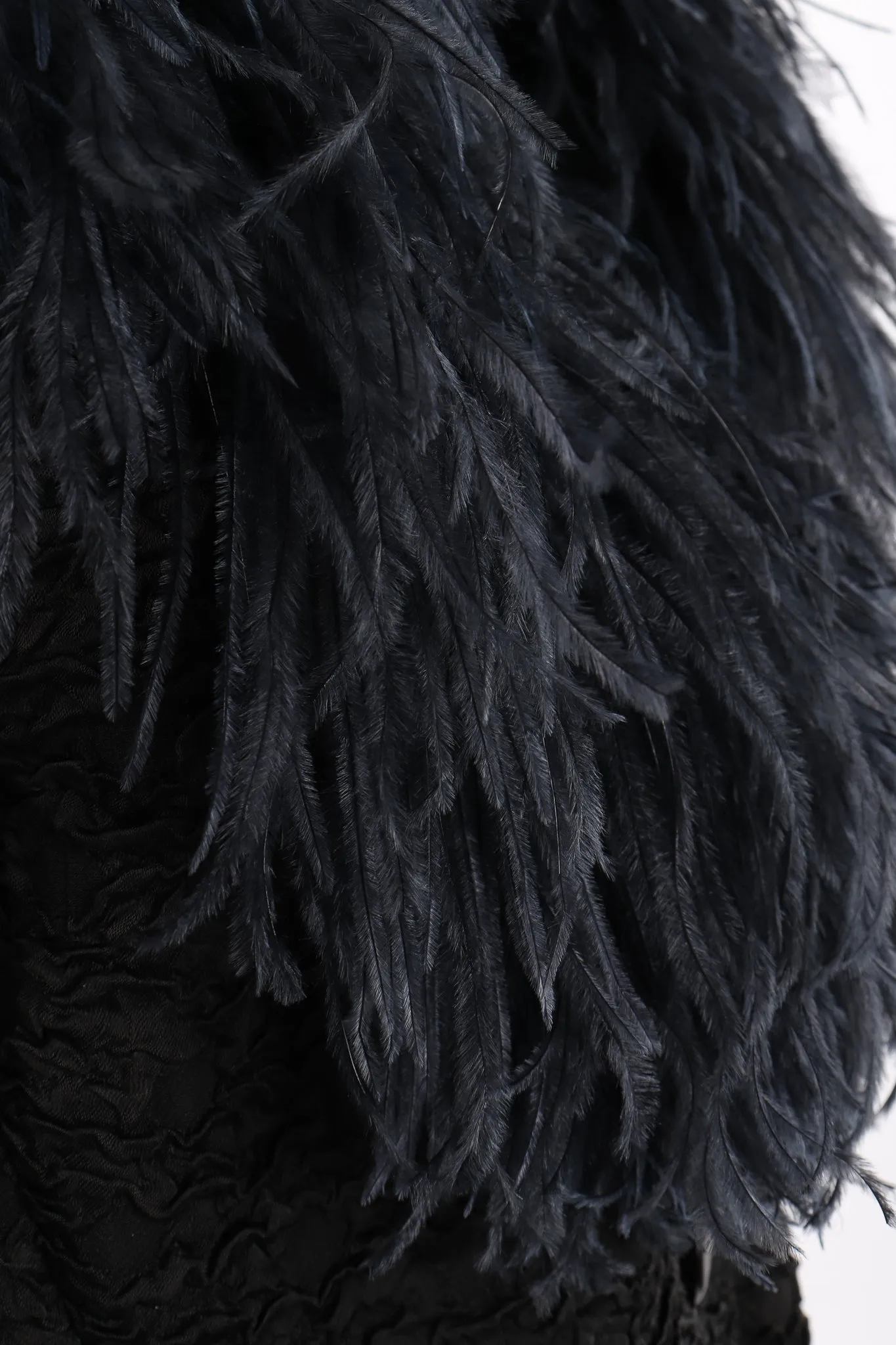 Ostrich Feather Crinkle Coat