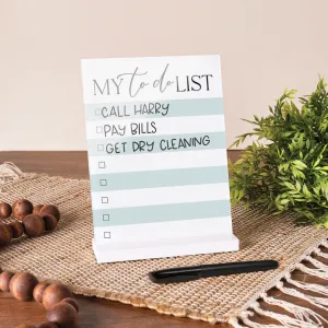 P. Graham Dunn My To Do List Dry Erase Marker Board with Wooden Base