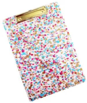 Packed Party Confetti Clip Board
