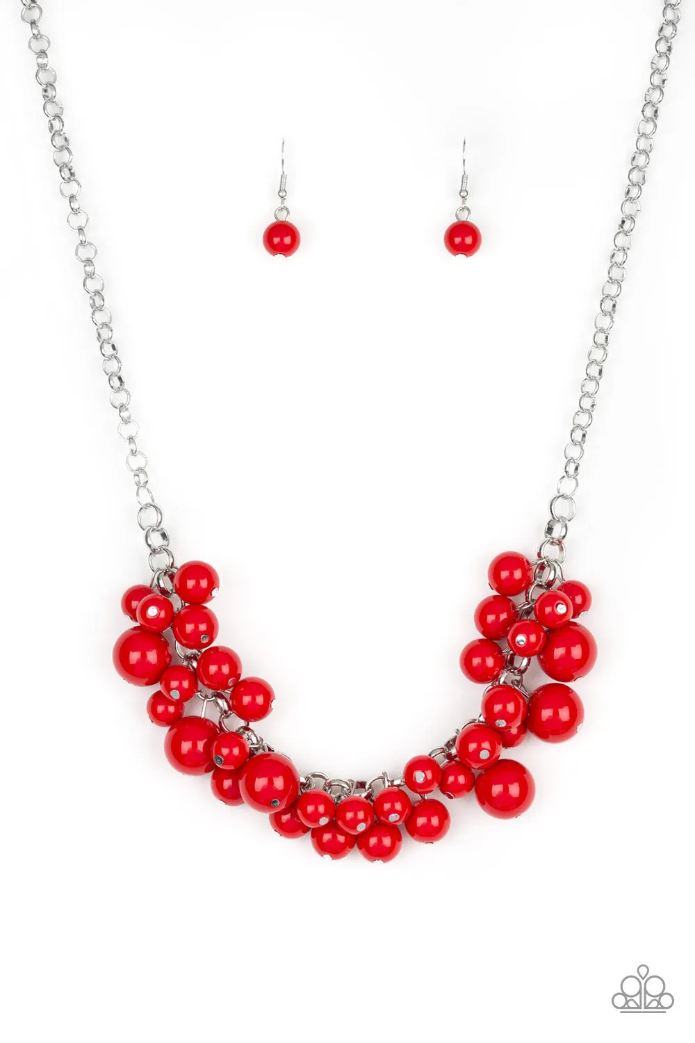 Paparazzi Walk This BROADWAY - Red Necklace