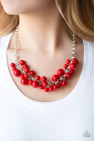 Paparazzi Walk This BROADWAY - Red Necklace
