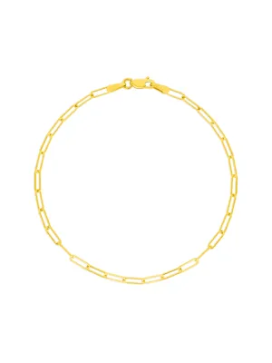 Paperclip 'XS' Bracelet 14K
