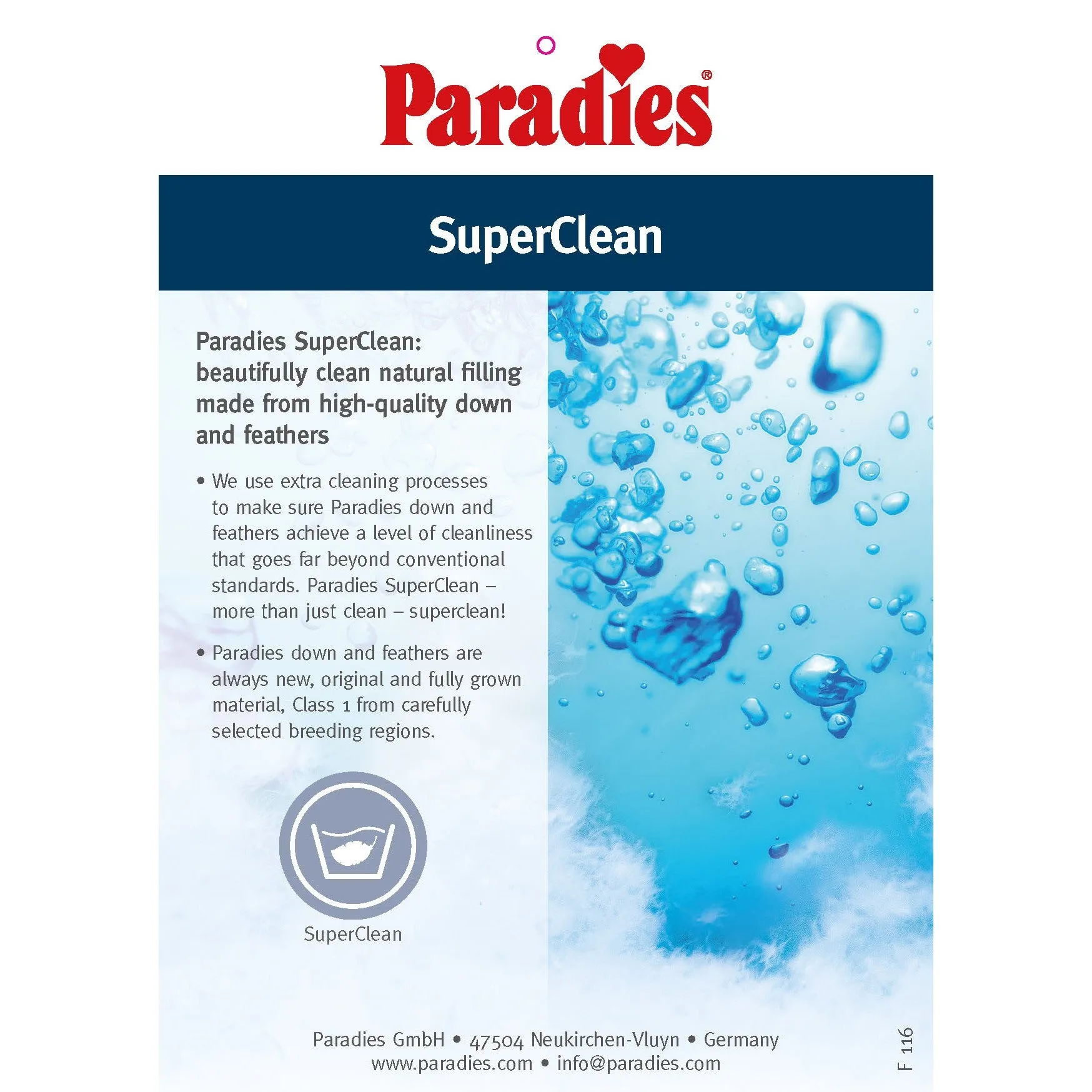 Paradies Mail Firm Organic Down And Feather Pillow