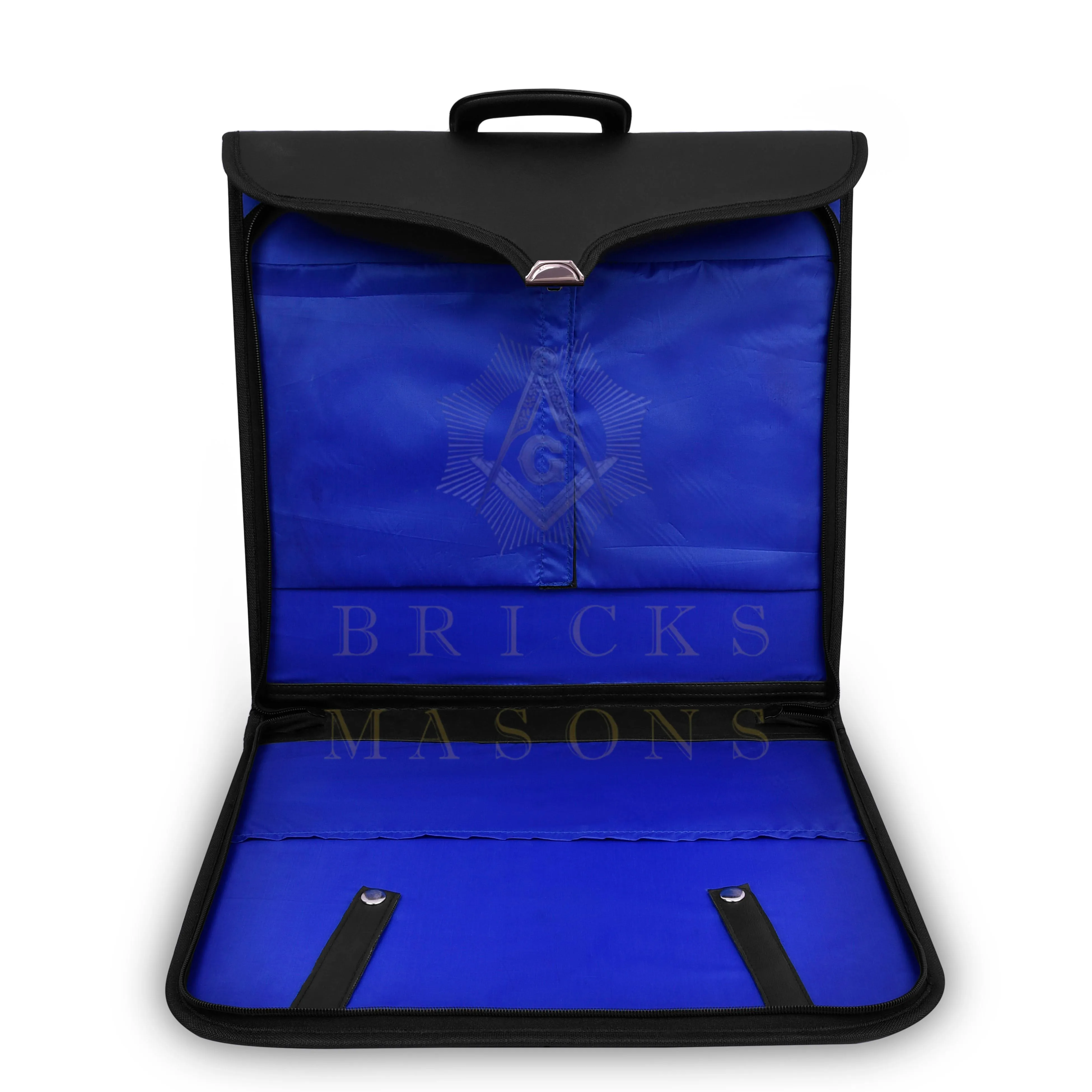 Past Sovereign Master Allied Masonic Degrees Apron Case - Personalized Black Imitation Leather MM, WM, Provincial