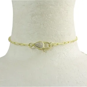 PAVÈ LOBSTER LOCK CHOKER NECKLACE