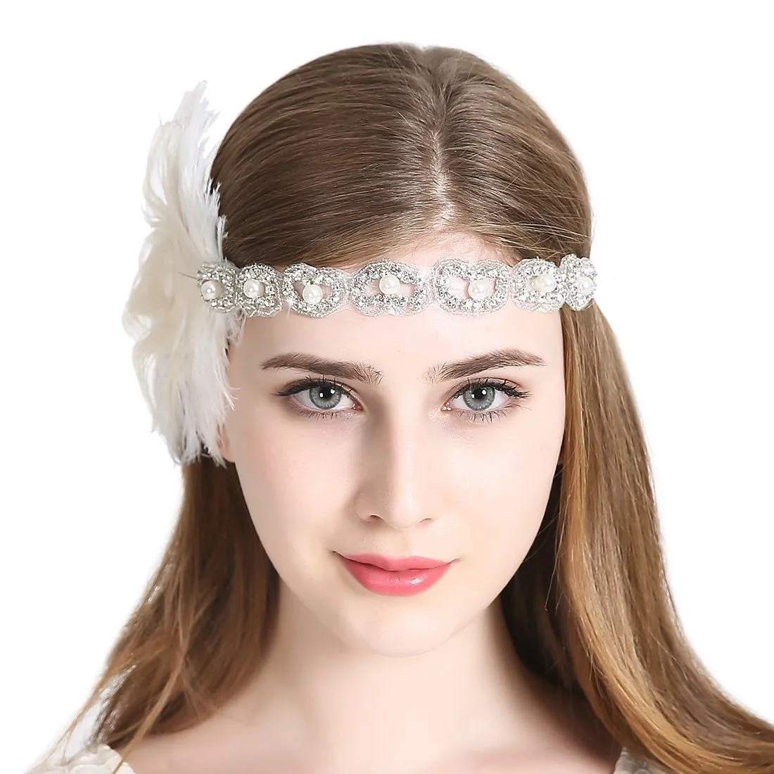 Peacock 1920s Flapper Headband Art Deco|JaosWish