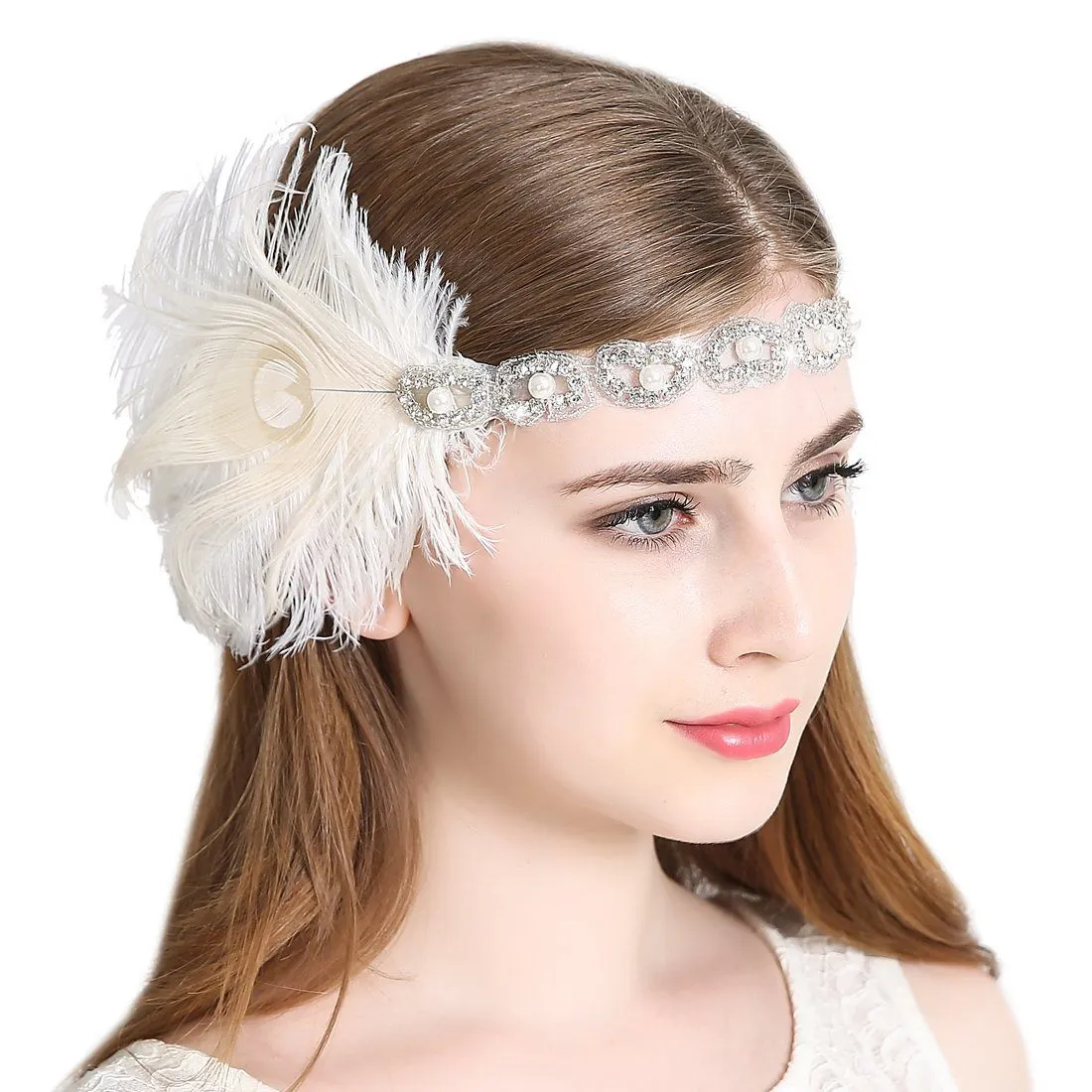 Peacock 1920s Flapper Headband Art Deco|JaosWish
