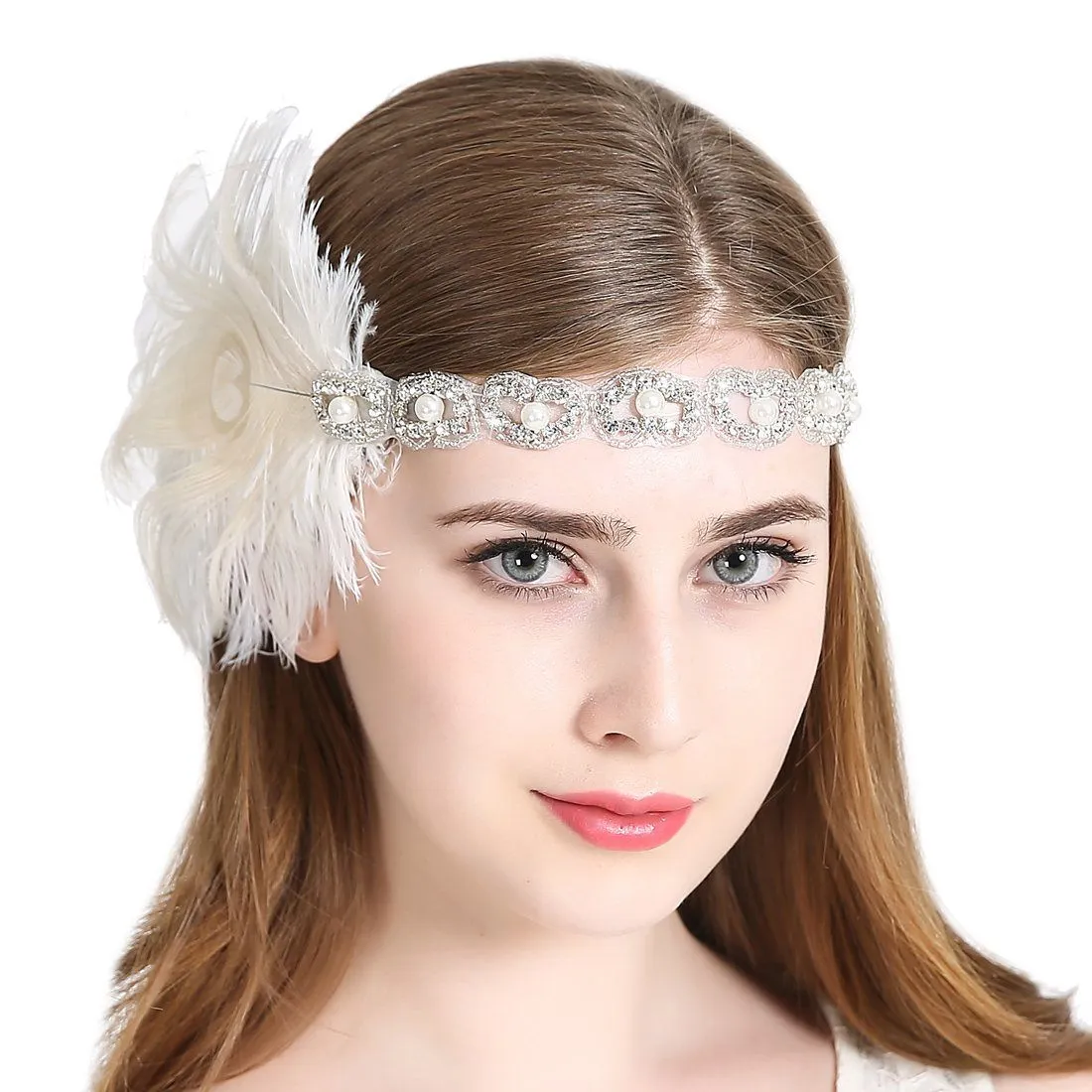 Peacock 1920s Flapper Headband Art Deco|JaosWish