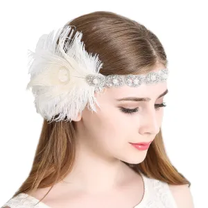 Peacock 1920s Flapper Headband Art Deco|JaosWish
