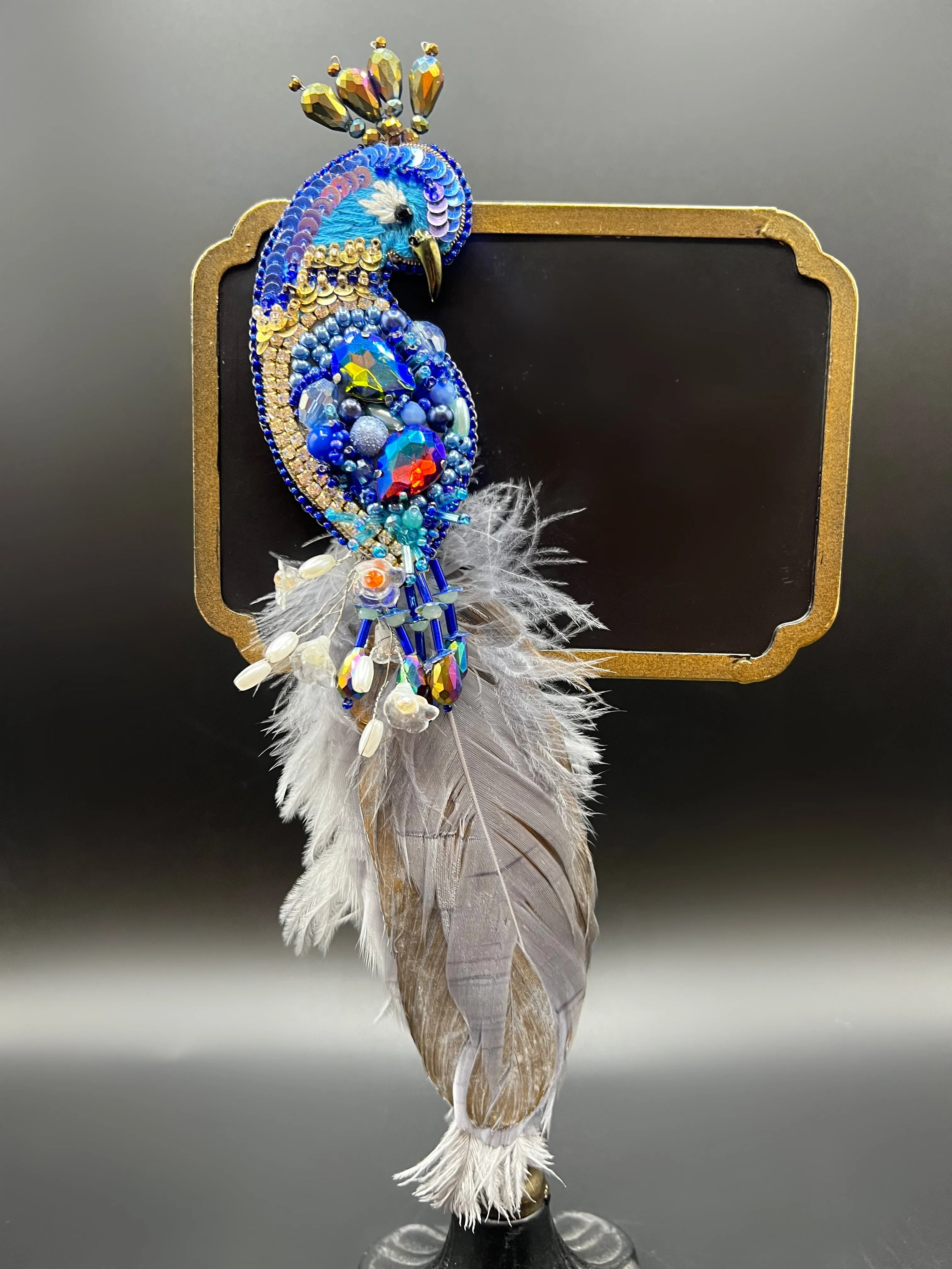Peacock Brooch