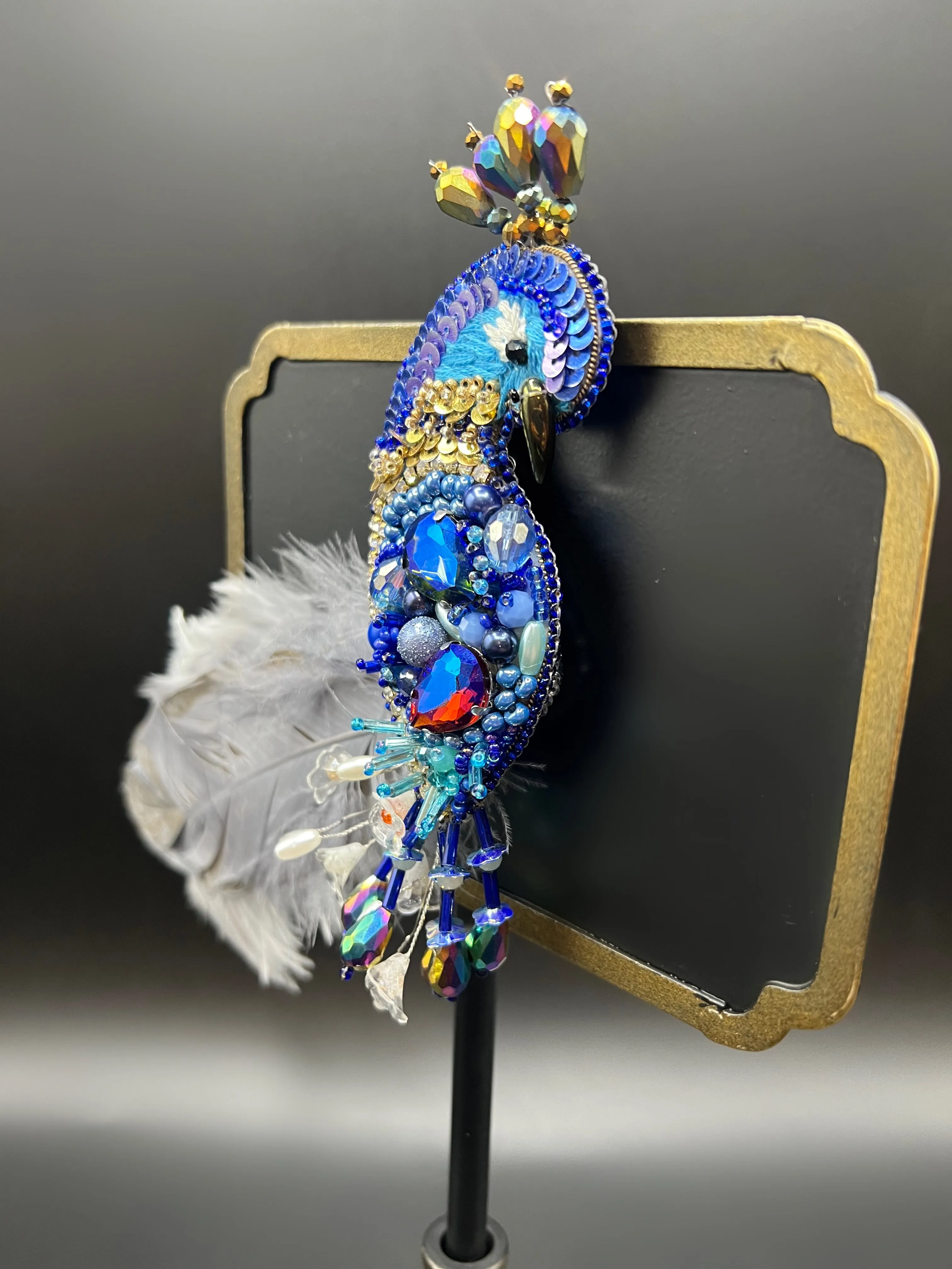 Peacock Brooch