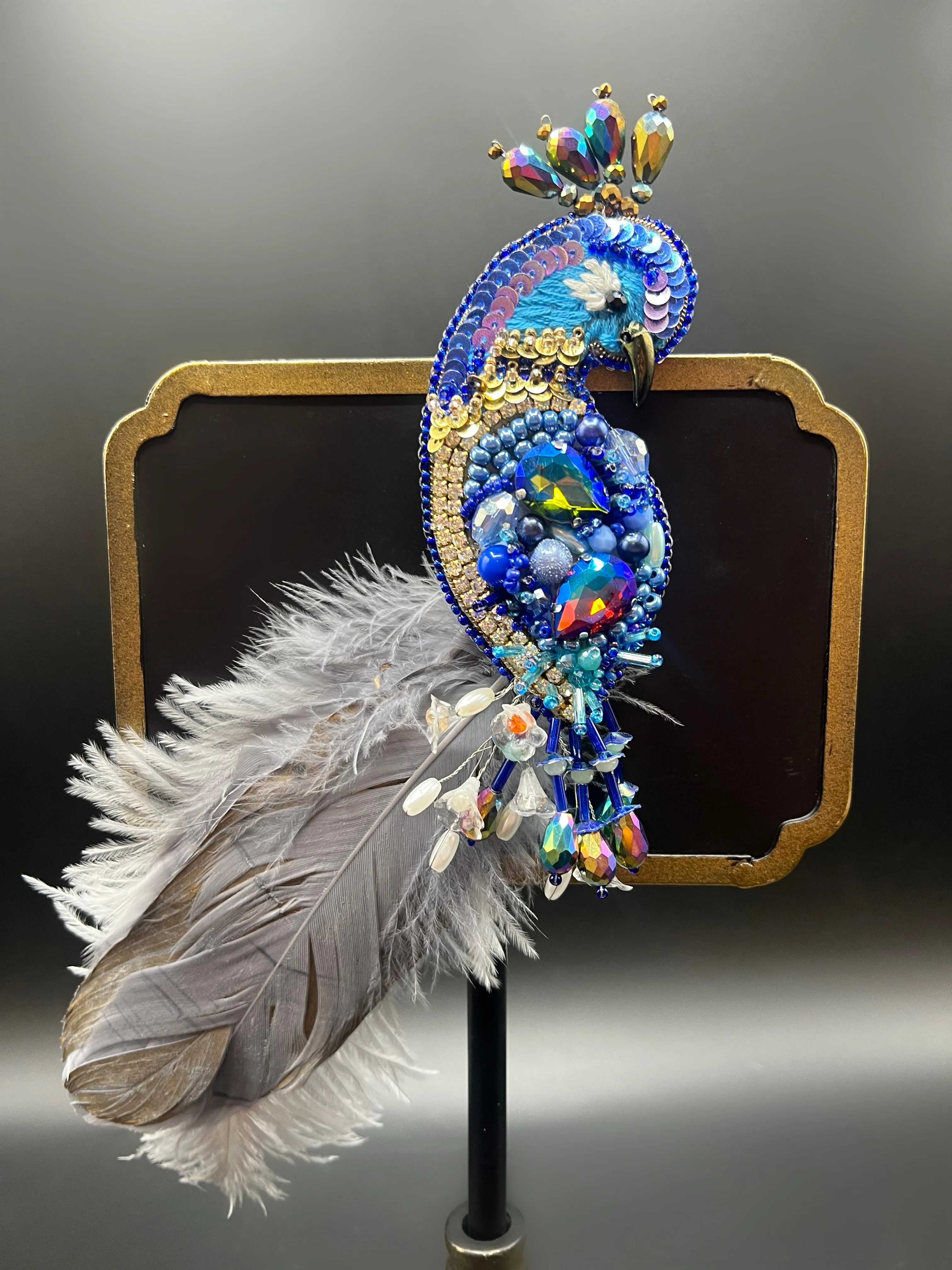 Peacock Brooch