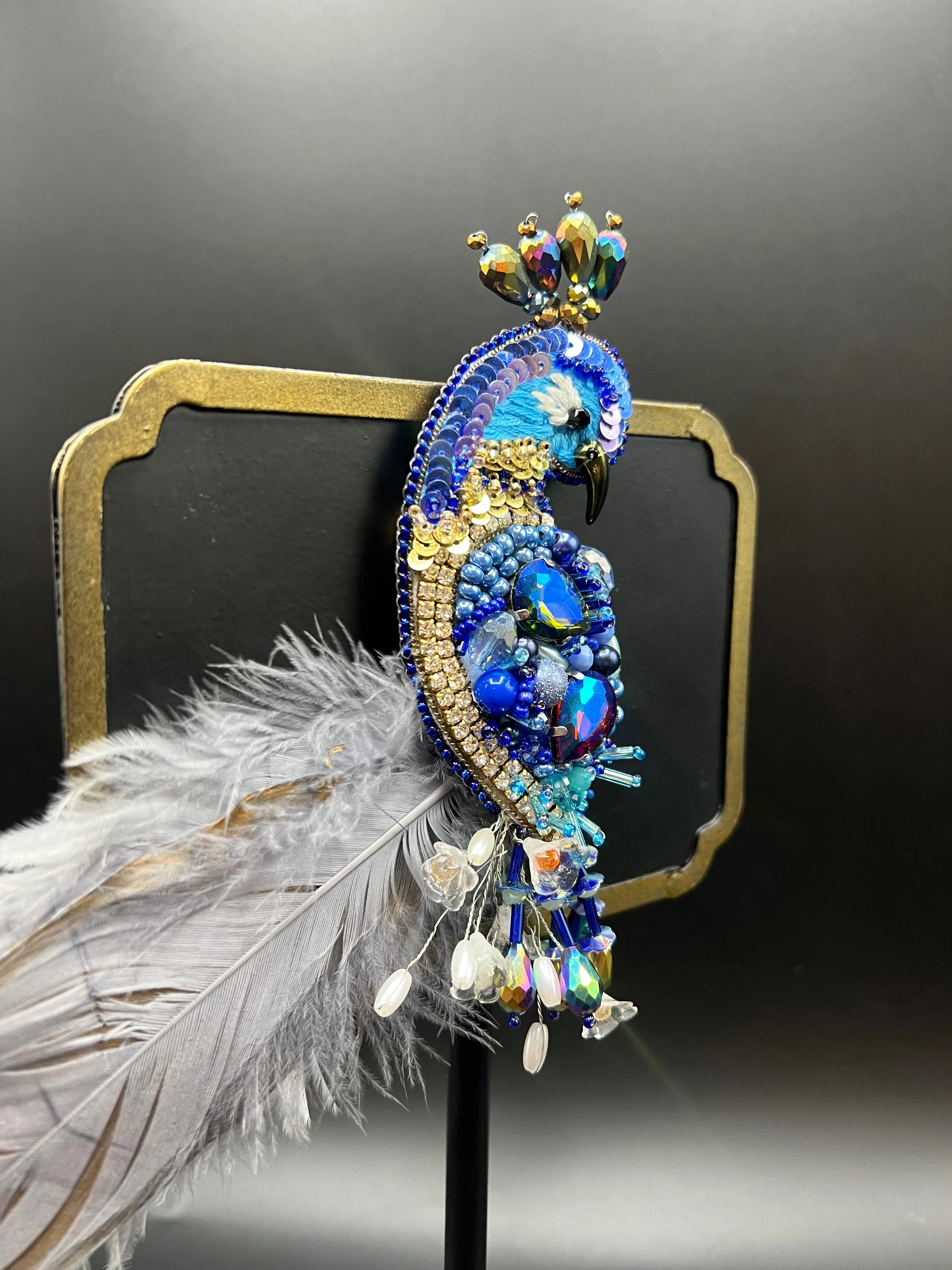 Peacock Brooch