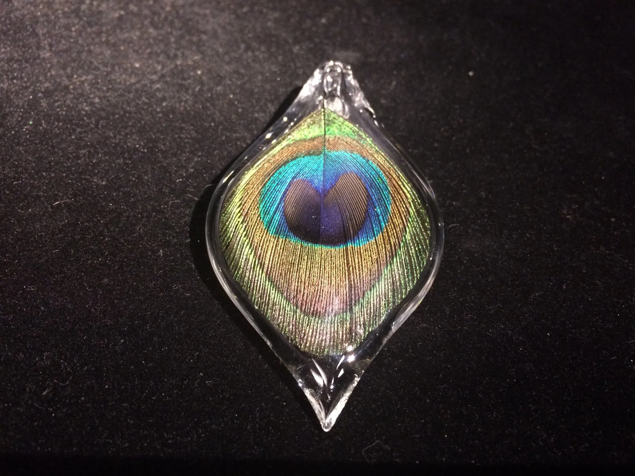 Peacock Pendant by Annie Woods