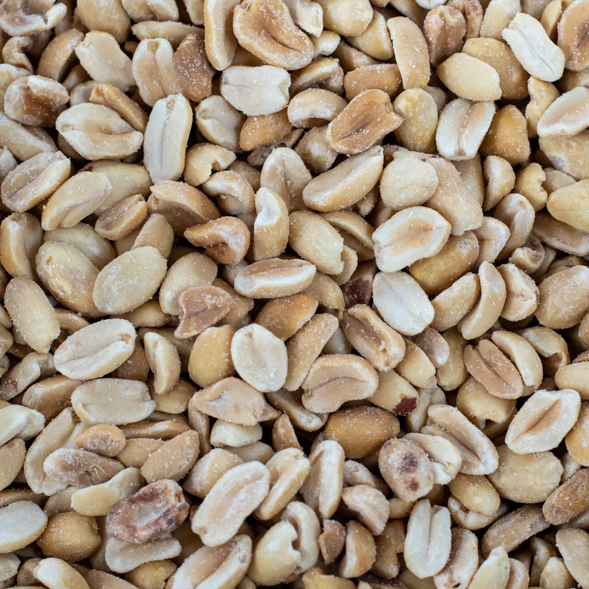 Peanuts, Split, Dry Roasted, Unsalted