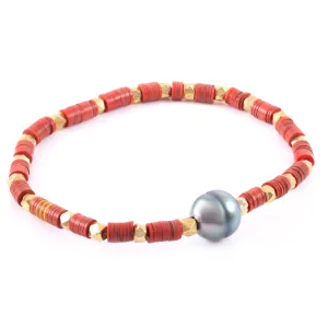 Pearl Disk Bracelet
