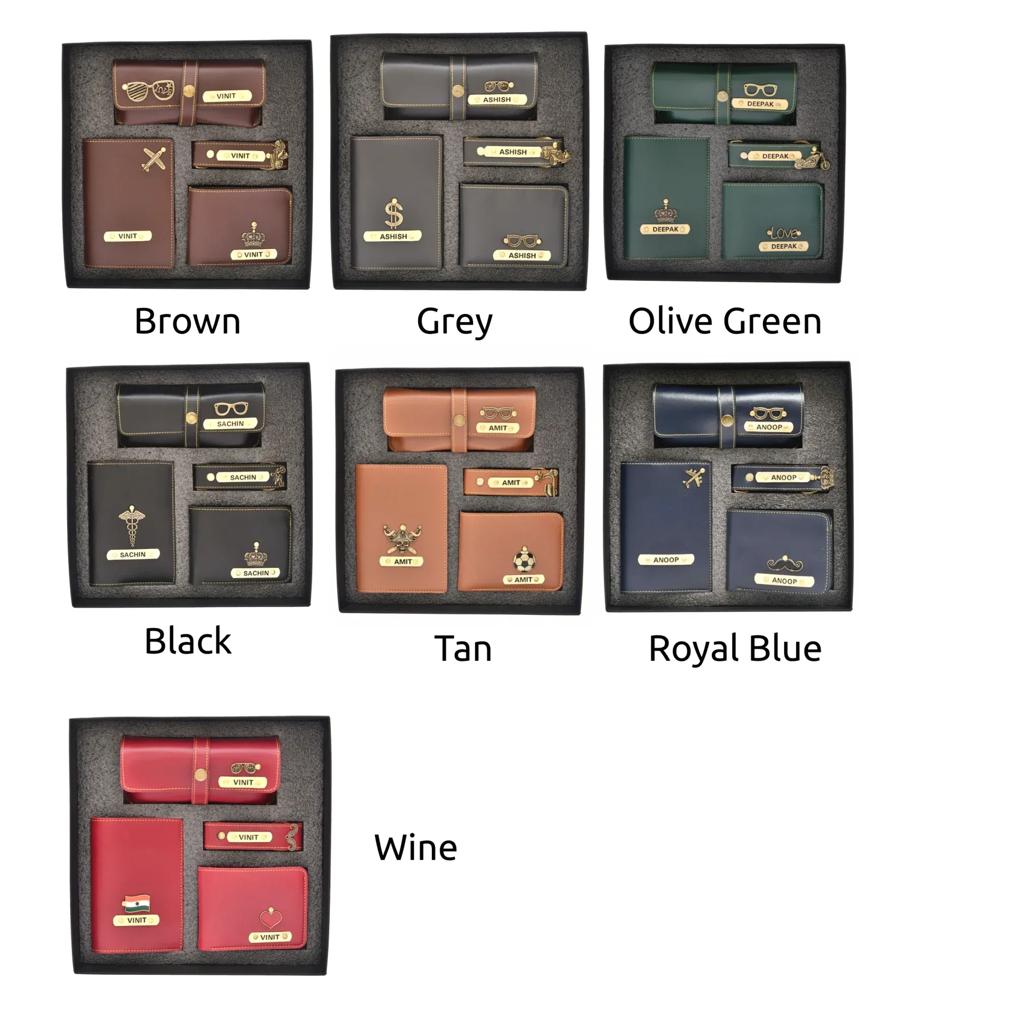 Personalised All in One Men's Combo (4 pcs) - Wine