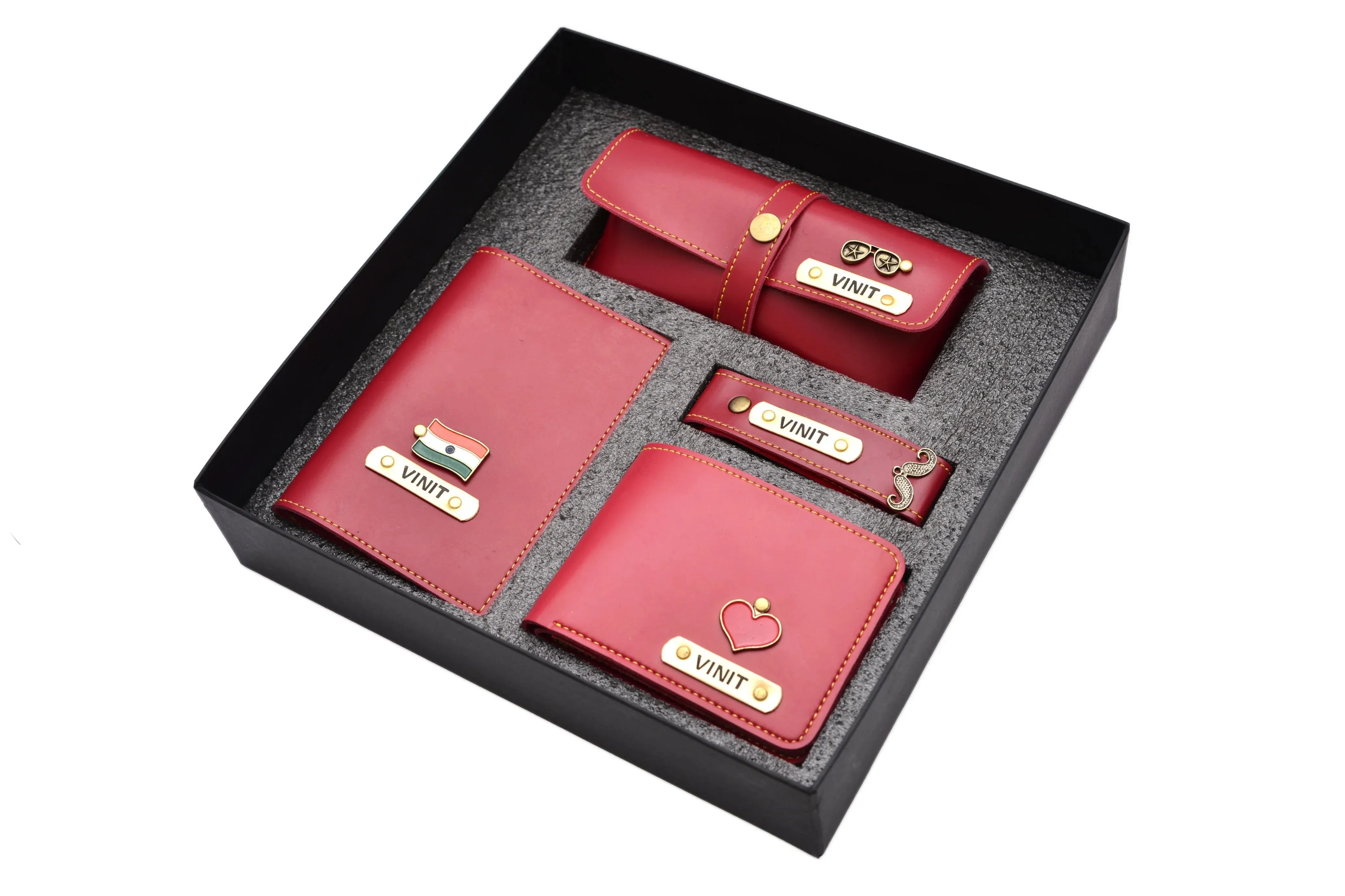 Personalised All in One Men's Combo (4 pcs) - Wine