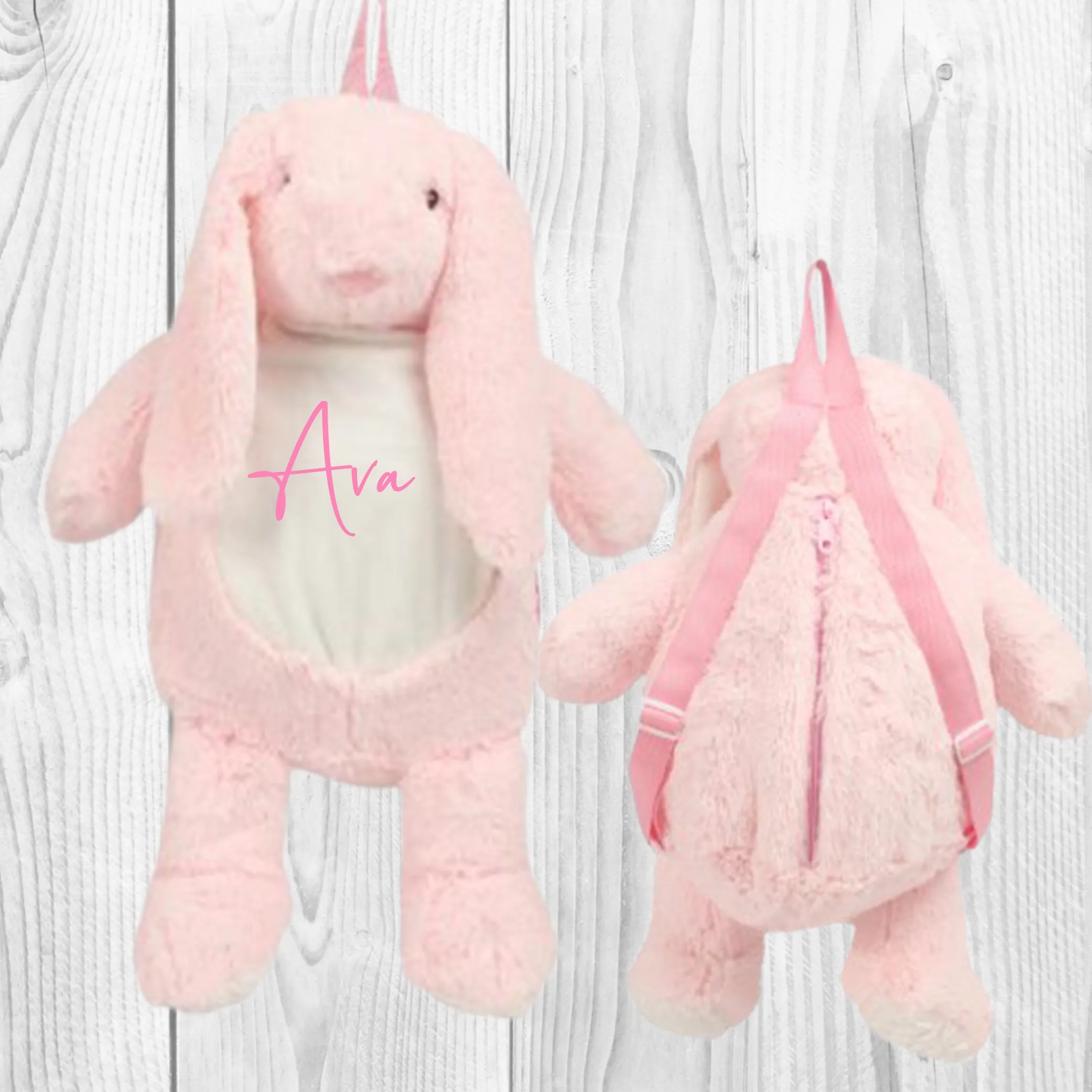 Personalised bunny backpack