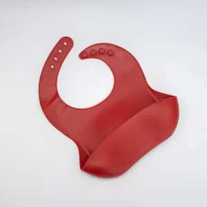 Personalised Embossed Silicone Bib- Majenta