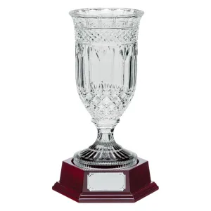 Personalised Lindisfarne St George Crystal Vase & Base 390mm