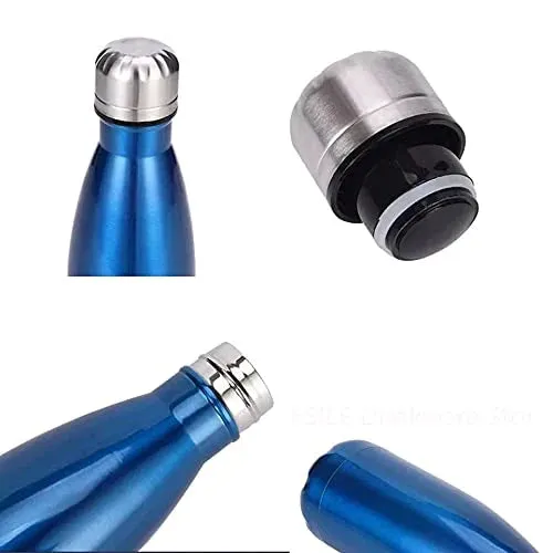 Personalized All in One Men's Combo (3 pcs) & Customized Rainbow Stainless Steel Water Bottles - Brown