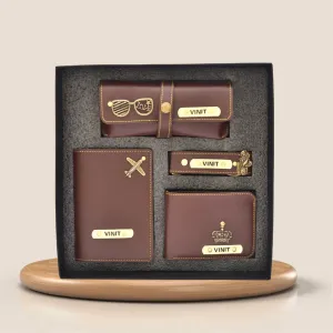 Personalized All in One Men's Combo (4 pcs) - Brown
