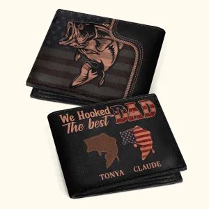 Personalized Men's Wallet - We Hooked The Best Dad | CHRISTIANARTBAG CABW01200524