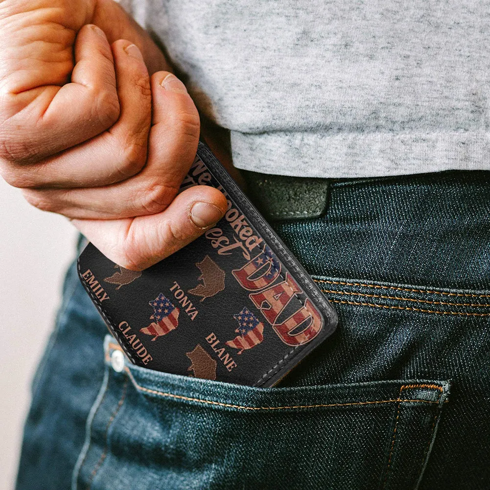 Personalized Men's Wallet - We Hooked The Best Dad | CHRISTIANARTBAG CABW01200524