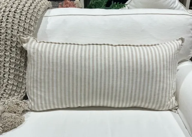 Pillow - Linen Natural Stripe
