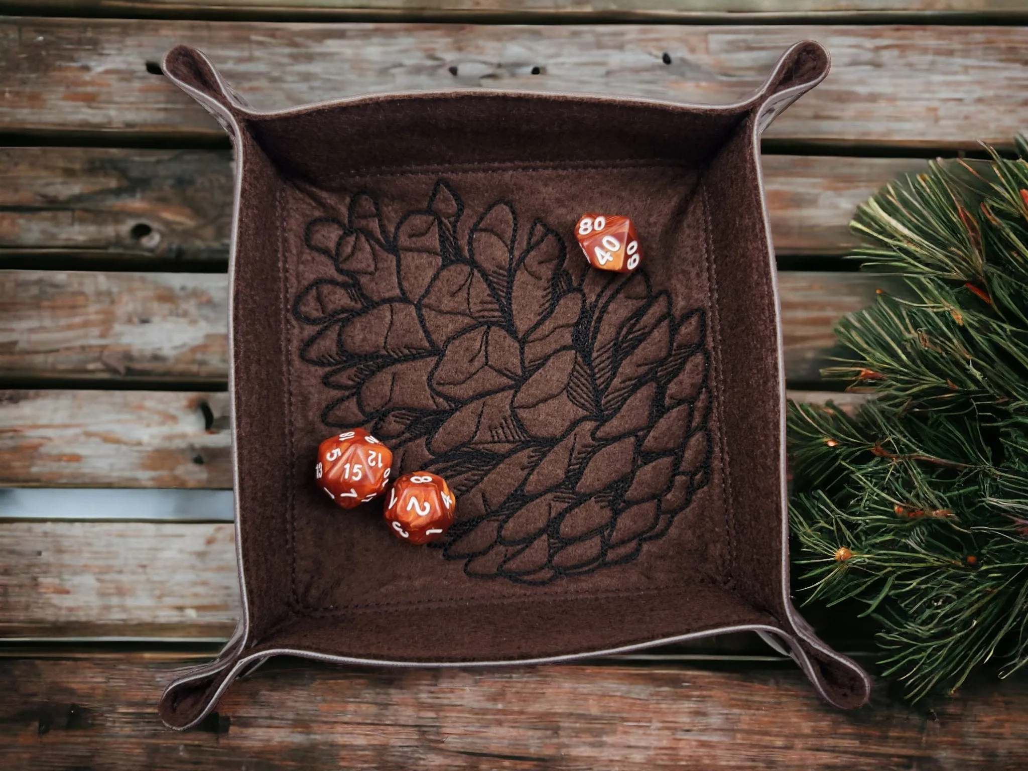 Pinecone Dice Tray