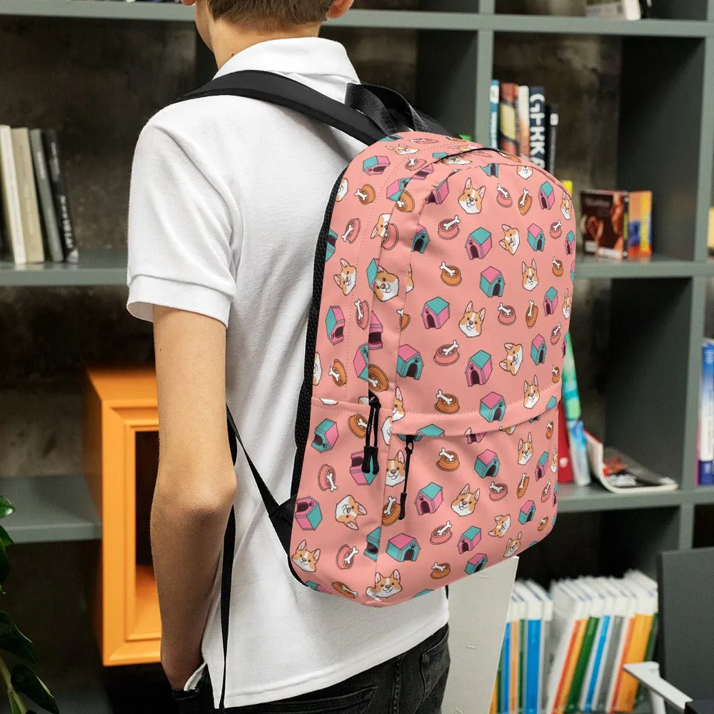 Pink Kids Dog Backpack