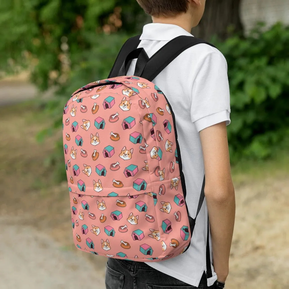 Pink Kids Dog Backpack