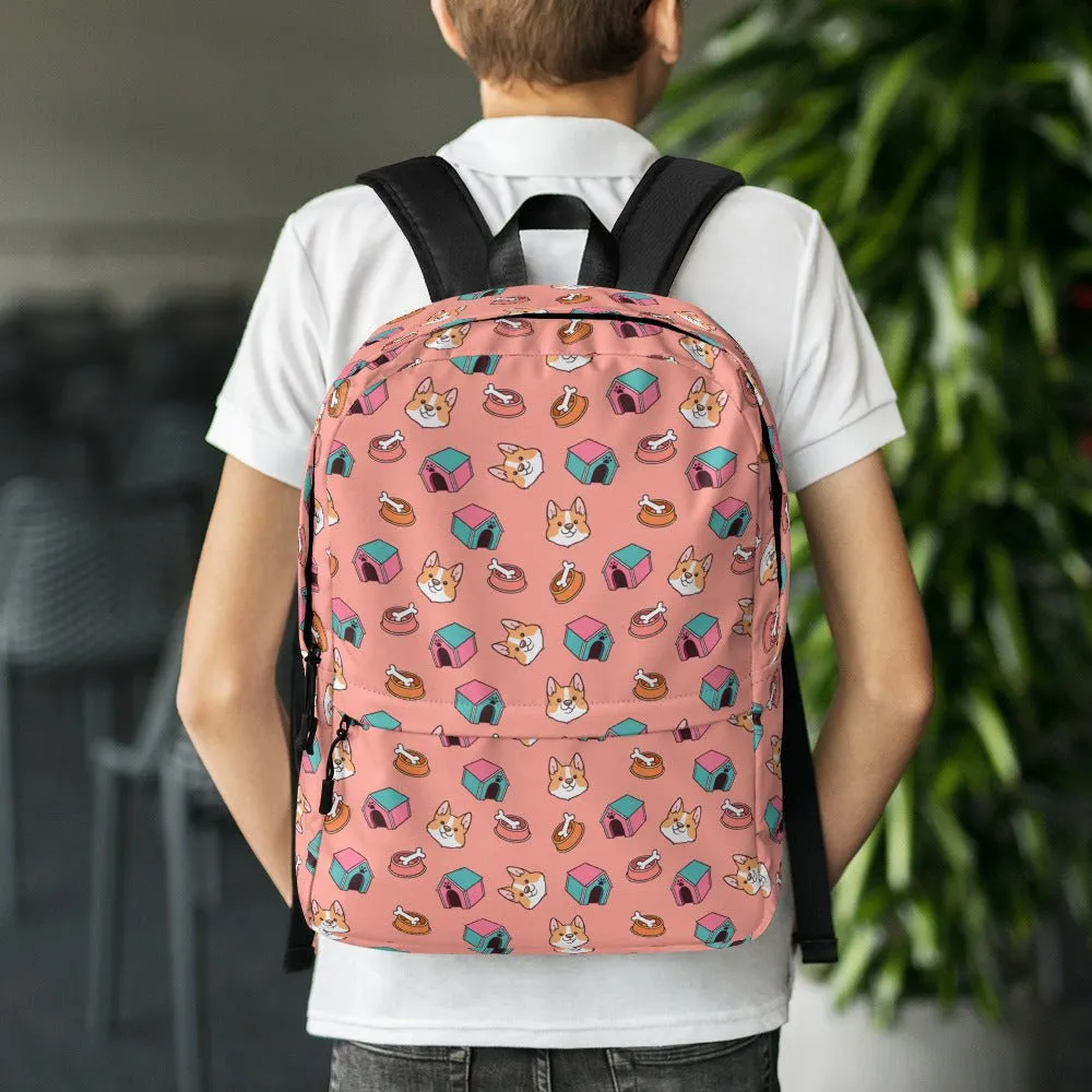 Pink Kids Dog Backpack