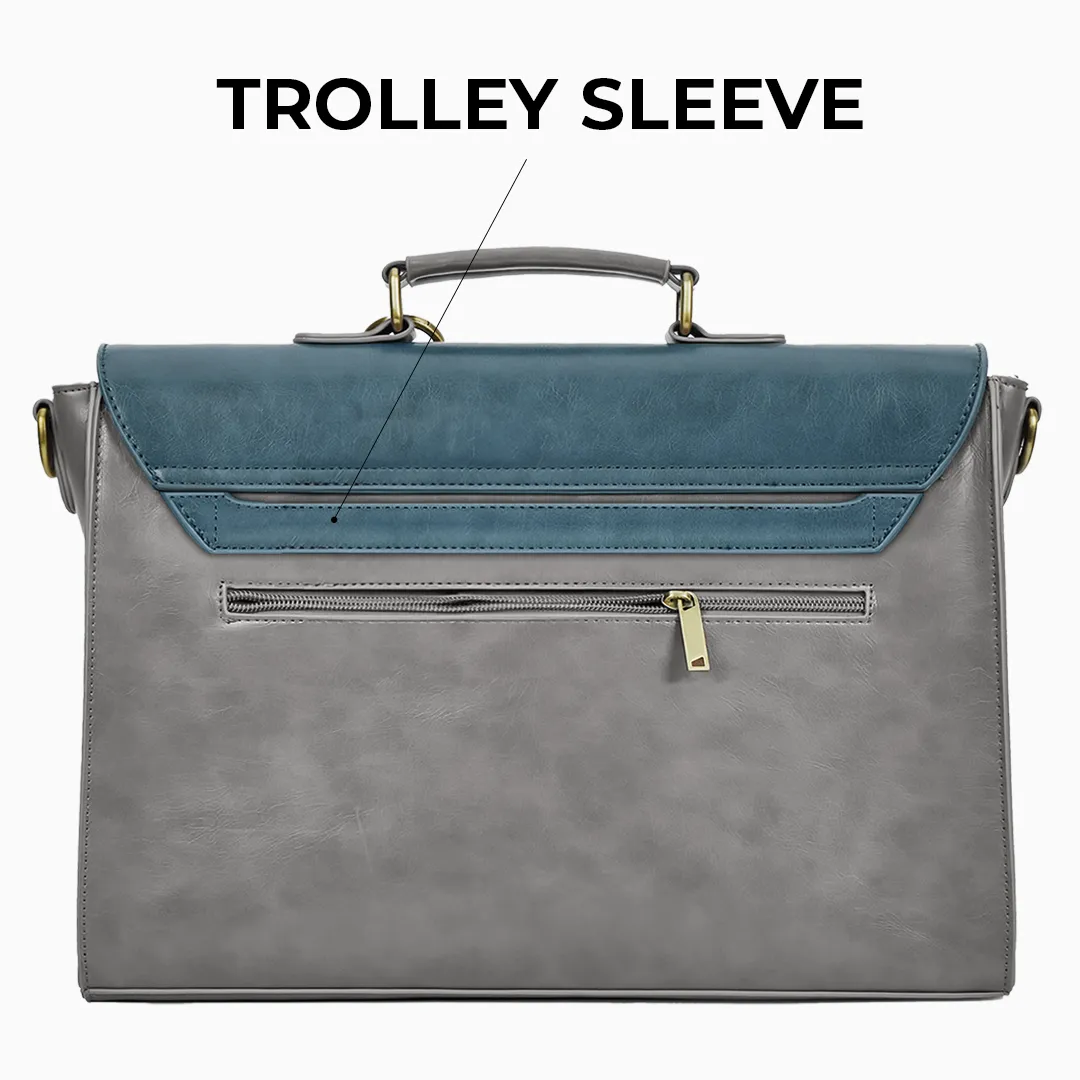 Pocketful Of Sunshine Messenger 17" - Blue-Grey