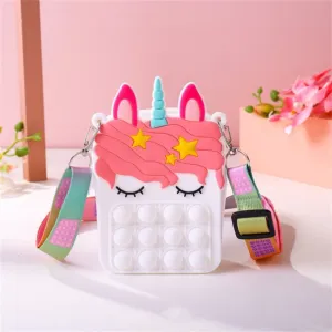 Pop It Unicorn Handbag - White