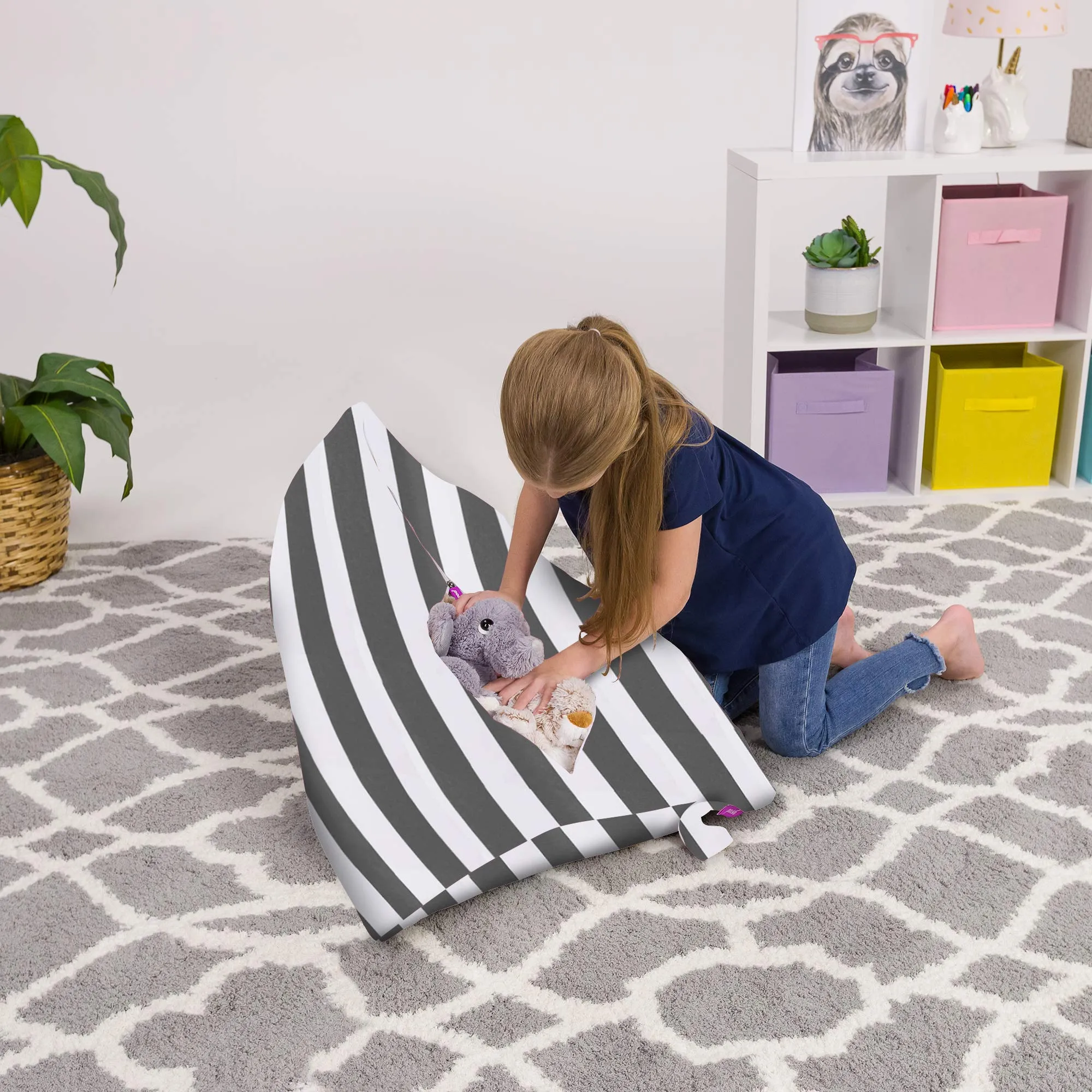 Posh Creations Stuffed nimal Storage Bean Bag Chair Kids Teens
