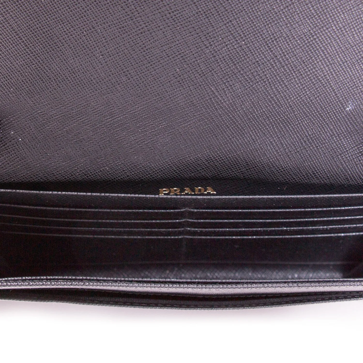 Prada Leather Chain Wallet