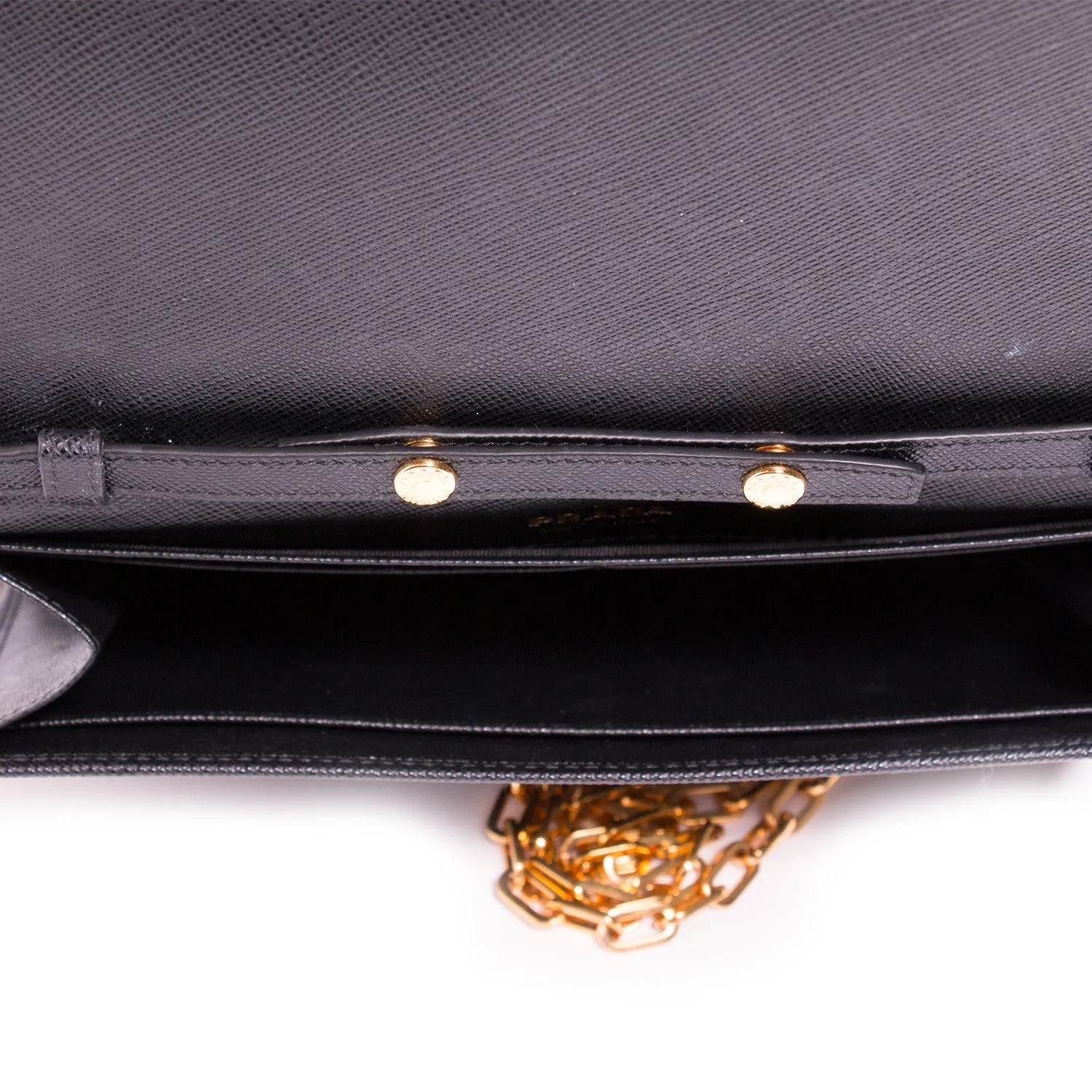 Prada Leather Chain Wallet