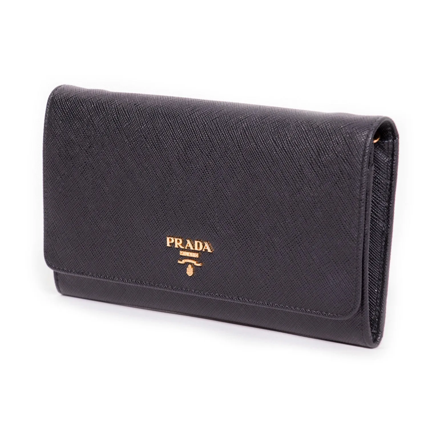 Prada Leather Chain Wallet