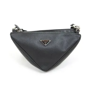 Prada Saffiano Triangle Crossbody Bag