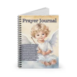 Prayer Journal Water Color Design Spiral Notebook - Ruled Line