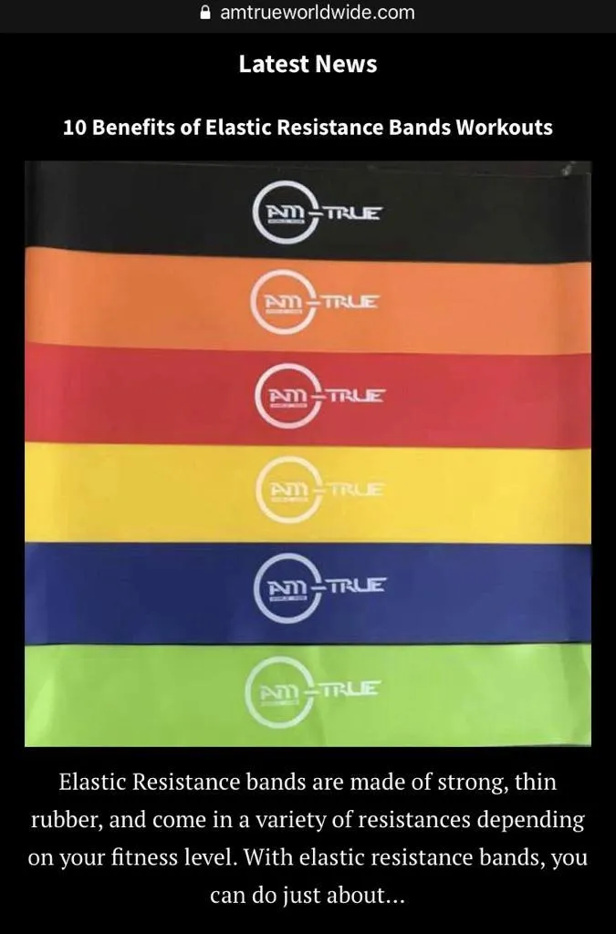 Premium Latex Resistance Bands Set with Carry Bag