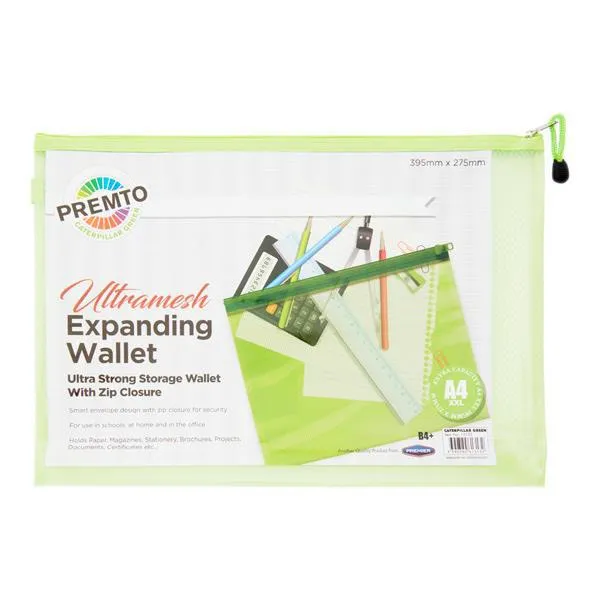 Premto - B4  Ultramesh Expanding Wallet - Caterpillar Green