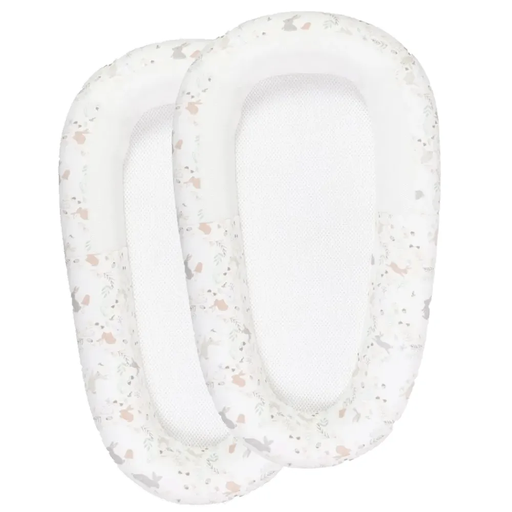 Purflo Sleep Tight Baby Bed with Spare Cover - Storybook Nutmeg